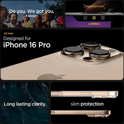 Spigen Ultra Hybrid Apple iPhone 16 Pro Hoesje Back Cover Transparant afbeelding 3