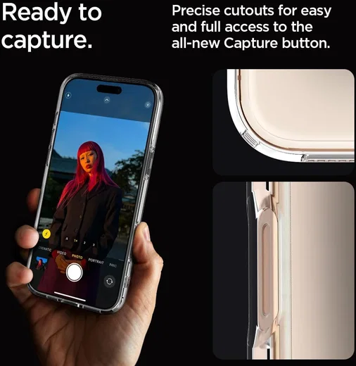 Spigen Ultra Hybrid Apple iPhone 16 Pro Hoesje Back Cover Transparant afbeelding 5