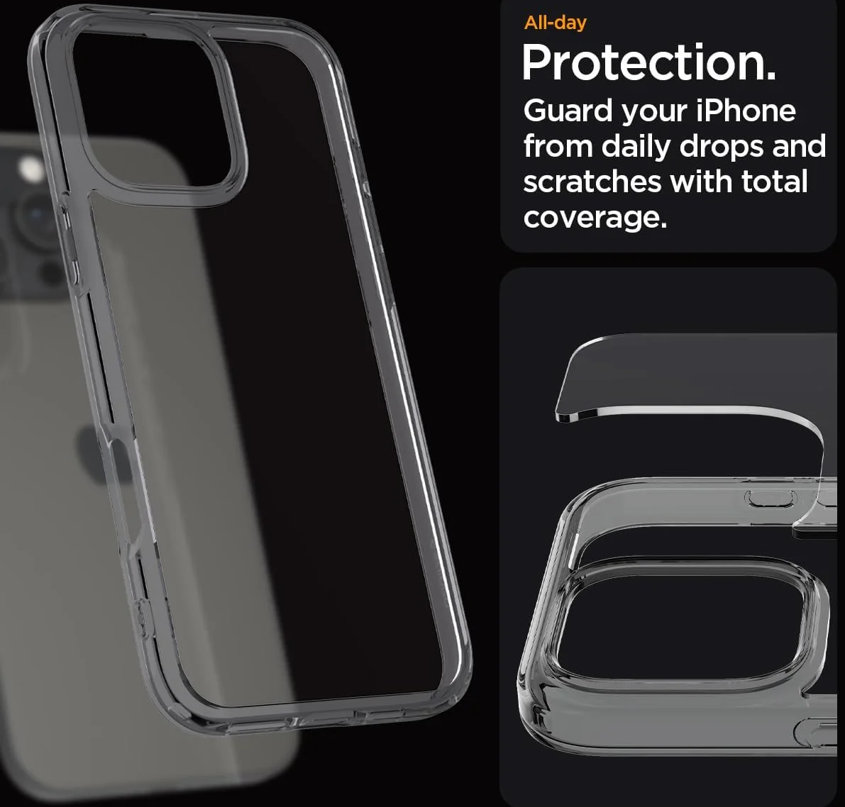 Spigen Ultra Hybrid Apple iPhone 16 Pro Hoesje Back Cover Space Crystal afbeelding 5