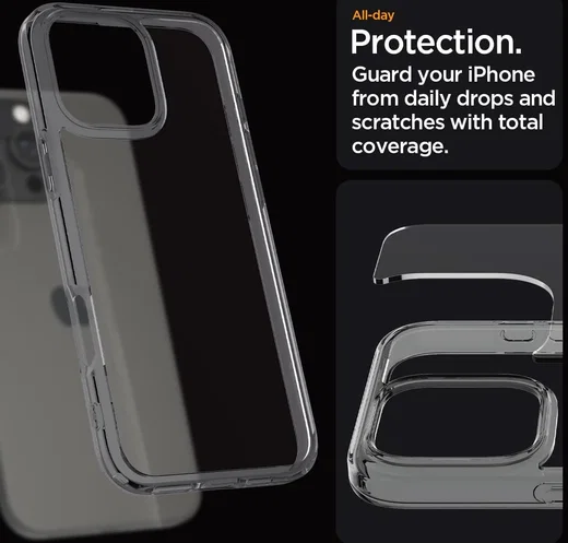 Spigen Ultra Hybrid Apple iPhone 16 Pro Hoesje Back Cover Space Crystal afbeelding 5