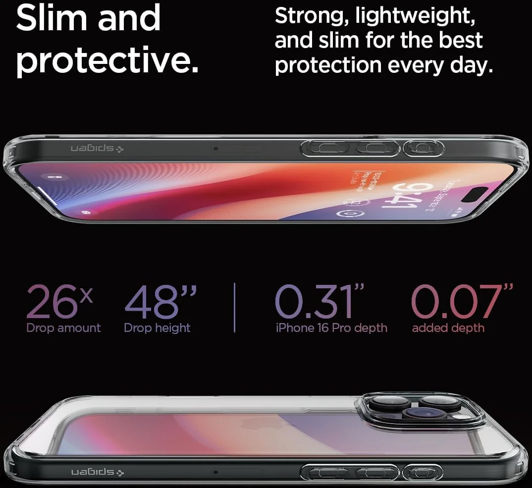 Spigen Ultra Hybrid Apple iPhone 16 Pro Hoesje Back Cover Space Crystal afbeelding 7