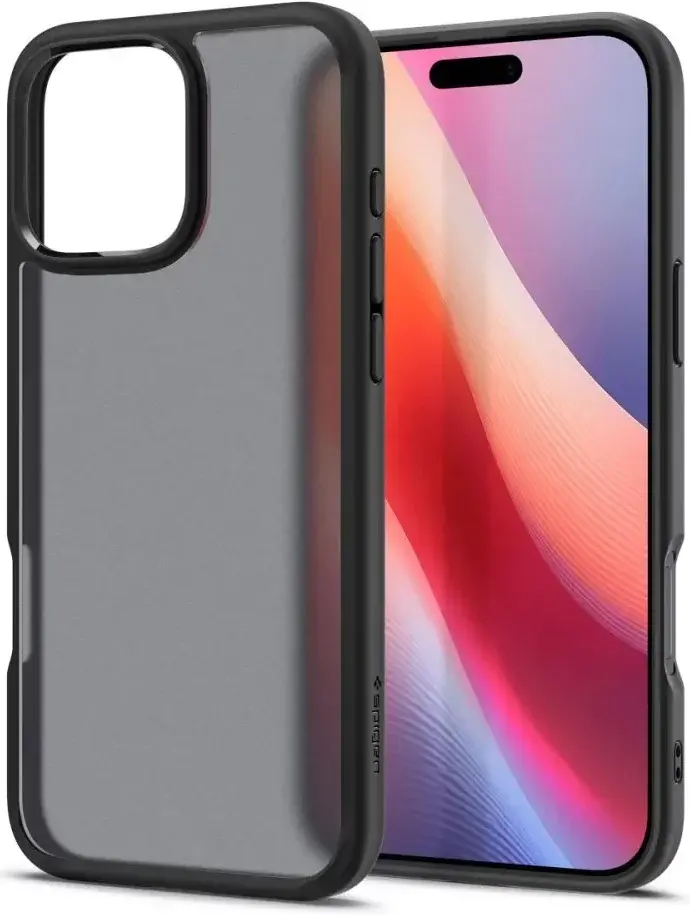 Spigen Ultra Hybrid Apple iPhone 16 Pro Hoesje Back Cover Frosted Zwart afbeelding 2