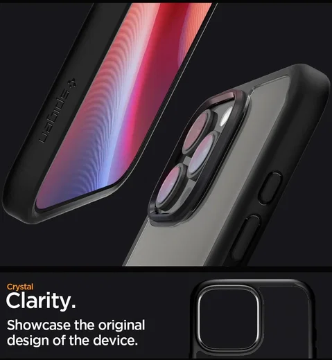 Spigen Ultra Hybrid Apple iPhone 16 Pro Hoesje Back Cover Zwart afbeelding 5