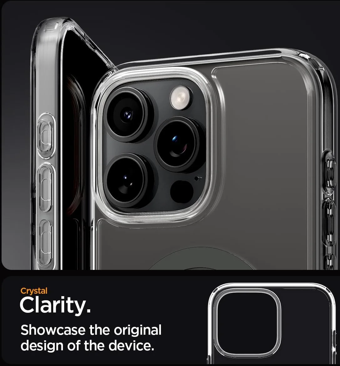 Spigen Ultra Hybrid MagFit Apple iPhone 16 Pro Hoesje MagSafe Graphite afbeelding 6