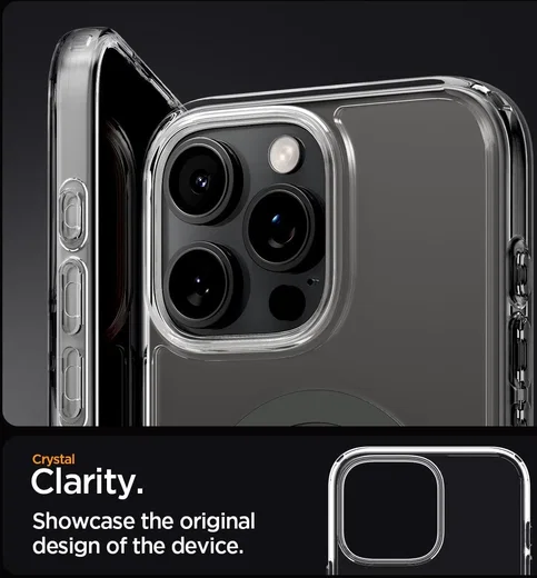 Spigen Ultra Hybrid MagFit Apple iPhone 16 Pro Hoesje MagSafe Graphite afbeelding 6