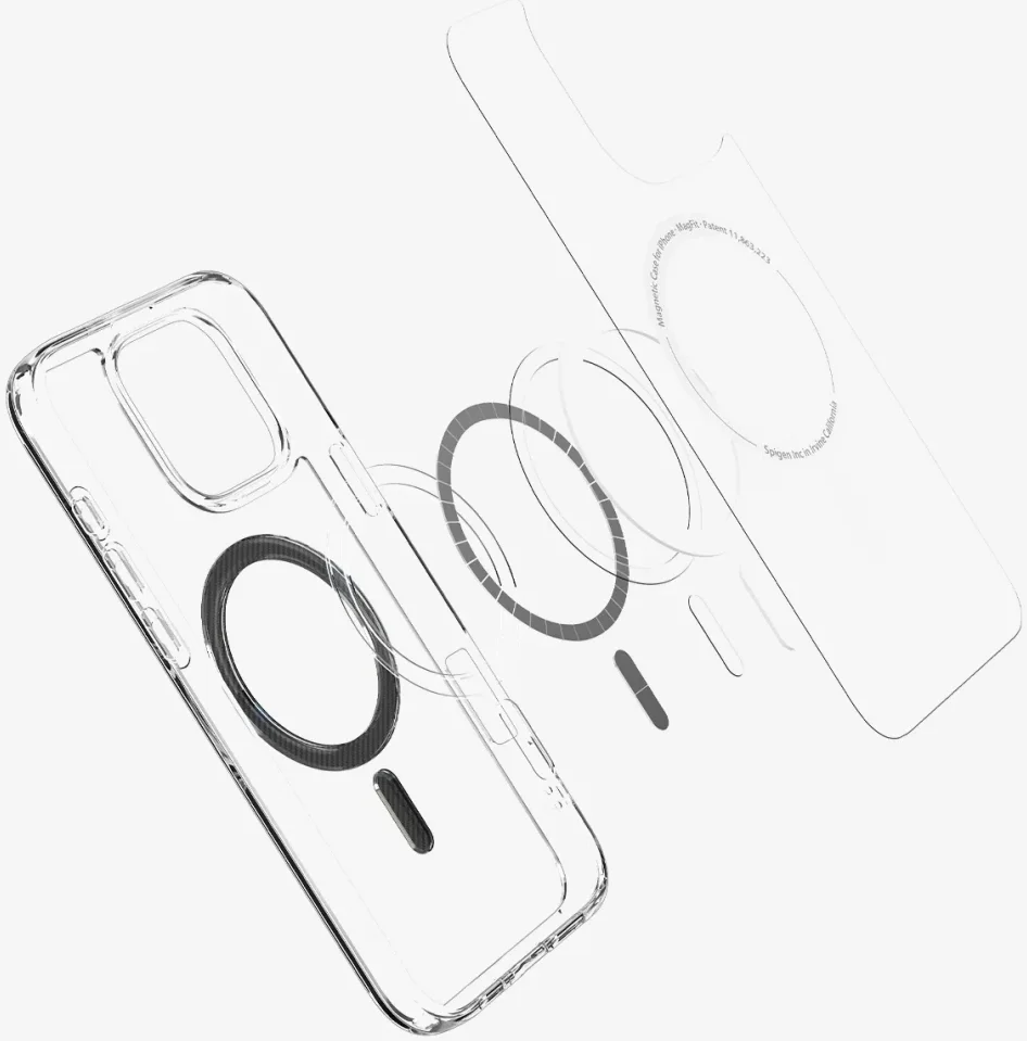 Spigen Ultra Hybrid MagFit Apple iPhone 16 Pro Hoesje MagSafe Carbon Fiber afbeelding 13