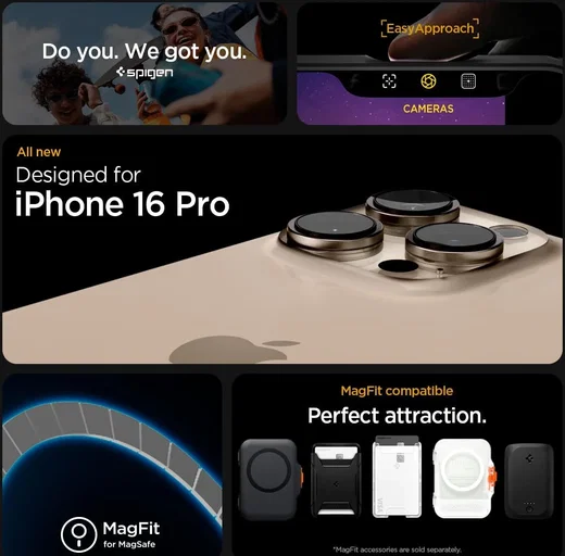 Spigen Ultra Hybrid MagFit Apple iPhone 16 Pro Hoesje MagSafe Carbon Fiber afbeelding 6