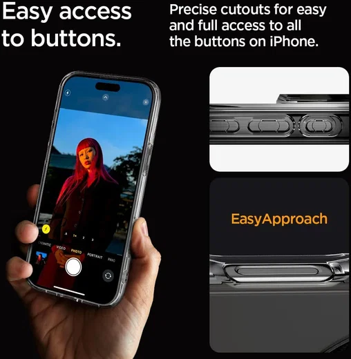 Spigen Ultra Hybrid MagFit Apple iPhone 16 Pro Hoesje MagSafe Carbon Fiber afbeelding 7