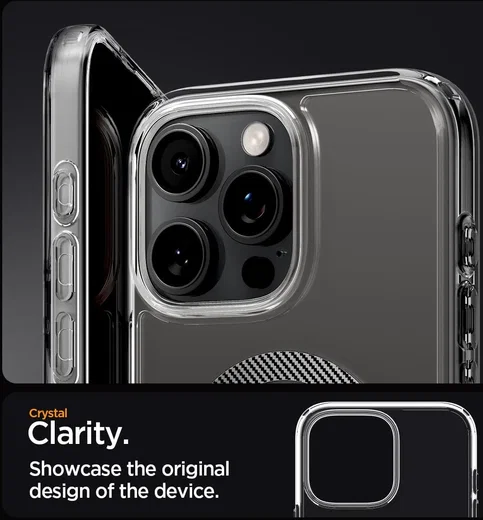 Spigen Ultra Hybrid MagFit Apple iPhone 16 Pro Hoesje MagSafe Carbon Fiber afbeelding 8