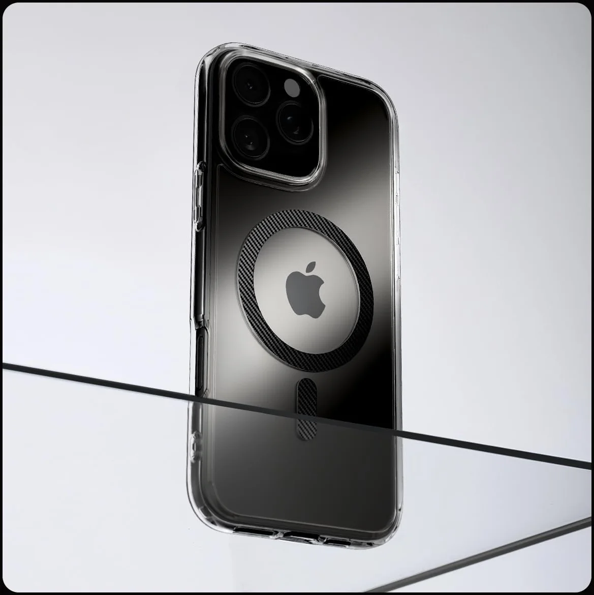 Spigen Ultra Hybrid MagFit Apple iPhone 16 Pro Hoesje MagSafe Carbon Fiber afbeelding 9