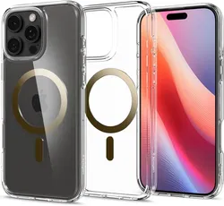 Spigen Ultra Hybrid MagFit Apple iPhone 16 Pro Hoesje MagSafe Goud afbeelding
