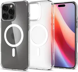 Spigen Ultra Hybrid MagFit iPhone 16 Pro Hoesje MagSafe Frosted Transparant afbeelding