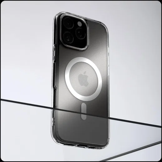 Spigen Ultra Hybrid MagFit iPhone 16 Pro Hoesje MagSafe Frosted Transparant afbeelding 7