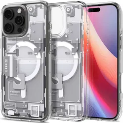 Spigen Ultra Hybrid MagFit Apple iPhone 16 Pro Hoesje MagSafe Zero One Wit afbeelding