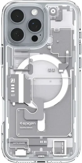 Spigen Ultra Hybrid MagFit Apple iPhone 16 Pro Hoesje MagSafe Zero One Wit afbeelding 2