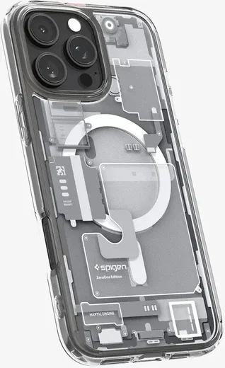 Spigen Ultra Hybrid MagFit Apple iPhone 16 Pro Hoesje MagSafe Zero One Wit afbeelding 5