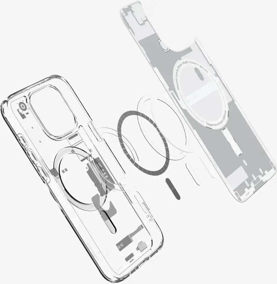 Spigen Ultra Hybrid MagFit Apple iPhone 16 Pro Hoesje MagSafe Zero One Wit afbeelding 6