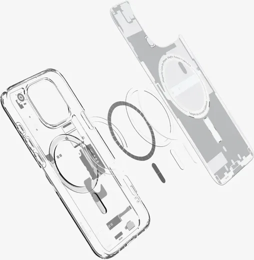 Spigen Ultra Hybrid MagFit Apple iPhone 16 Pro Hoesje MagSafe Zero One Wit afbeelding 6