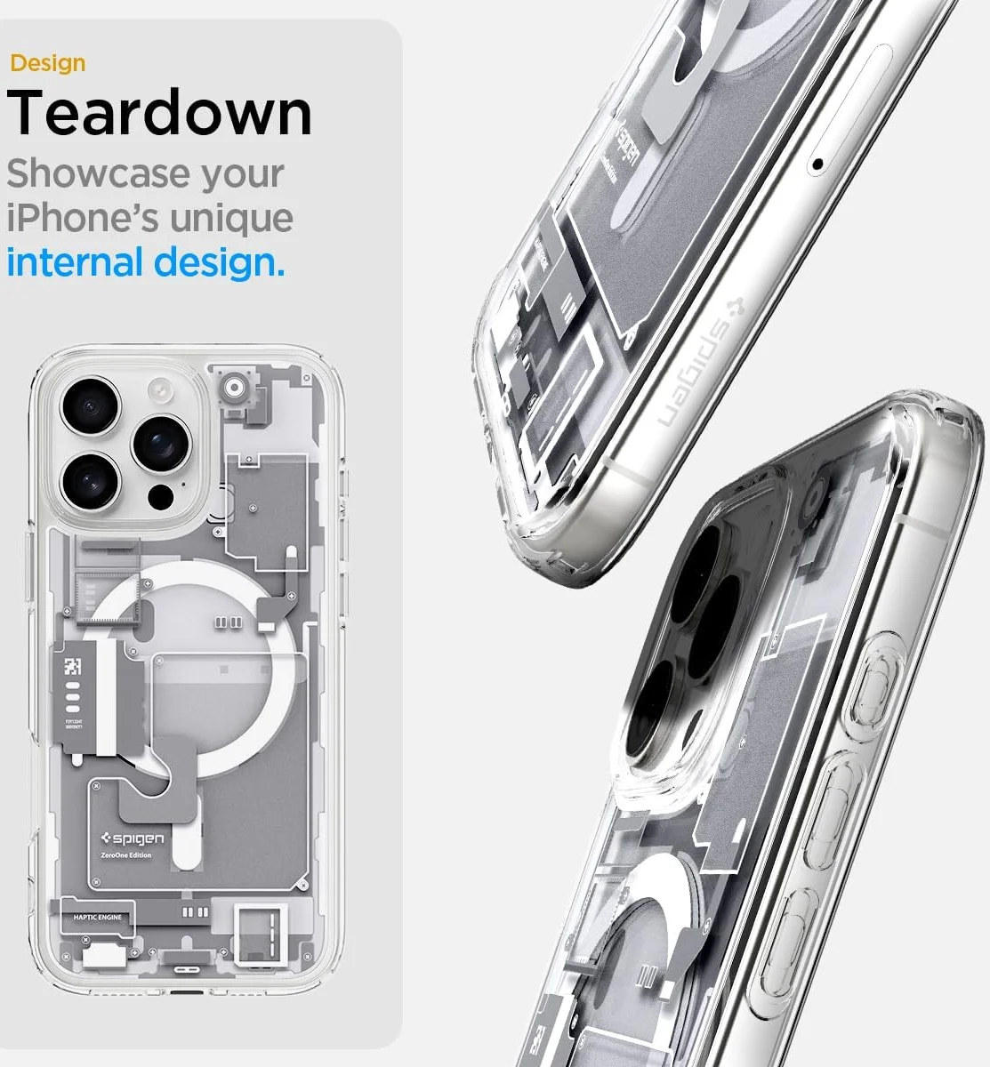 Spigen Ultra Hybrid MagFit Apple iPhone 16 Pro Hoesje MagSafe Zero One Wit afbeelding 7