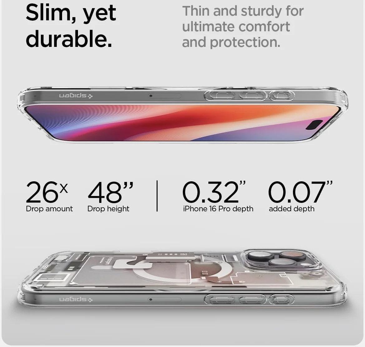 Spigen Ultra Hybrid MagFit Apple iPhone 16 Pro Hoesje MagSafe Zero One Titanium afbeelding 6