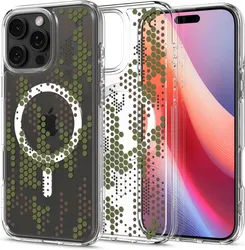 Spigen Ultra Hybrid MagFit Apple iPhone 16 Pro Hoesje MagSafe Digital Camo afbeelding