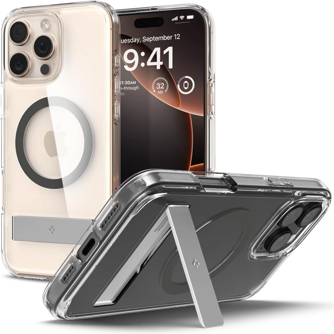 Spigen Ultra Hybrid S MagFit Apple iPhone 16 Pro Hoesje Back Cover Graphite afbeelding 1