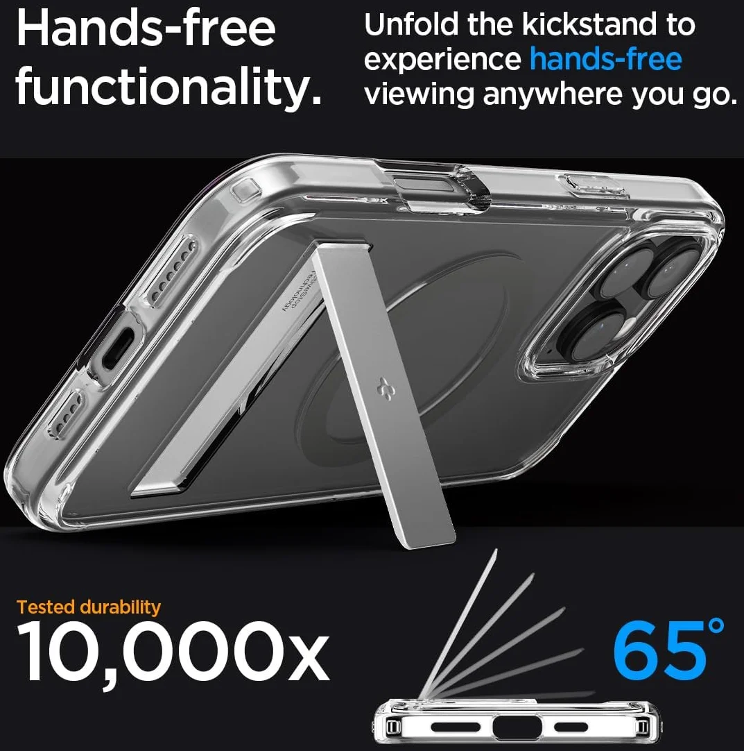 Spigen Ultra Hybrid S MagFit Apple iPhone 16 Pro Hoesje Back Cover Graphite afbeelding 3