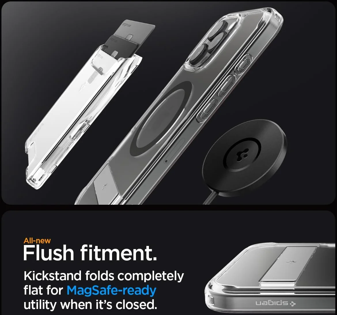 Spigen Ultra Hybrid S MagFit Apple iPhone 16 Pro Hoesje Back Cover Graphite afbeelding 7