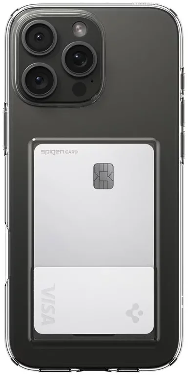 Spigen Crystal Slot Apple iPhone 16 Pro Hoesje Back Cover Transparant afbeelding 2