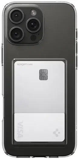 Spigen Crystal Slot Apple iPhone 16 Pro Hoesje Back Cover Transparant afbeelding 2