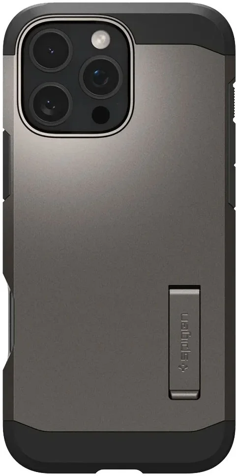 Spigen Tough Armor Apple iPhone 16 Pro Hoesje MagSafe Back Cover Gunmetal afbeelding 2