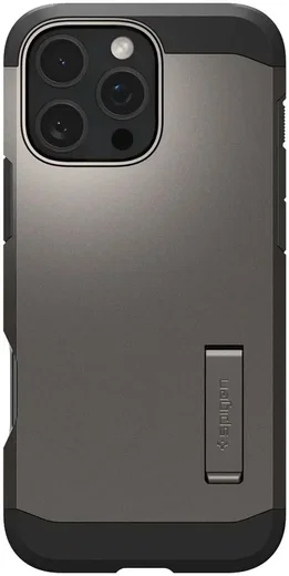 Spigen Tough Armor Apple iPhone 16 Pro Hoesje MagSafe Back Cover Gunmetal afbeelding 2