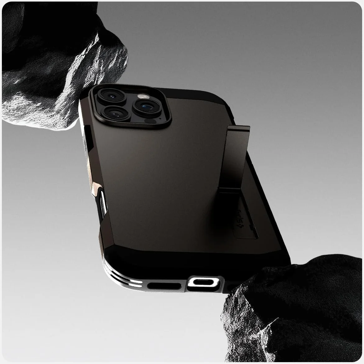 Spigen Tough Armor Apple iPhone 16 Pro Hoesje MagSafe Back Cover Gunmetal afbeelding 8