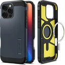 Spigen Tough Armor Apple iPhone 16 Pro Hoesje MagSafe Back Cover Metal Slate