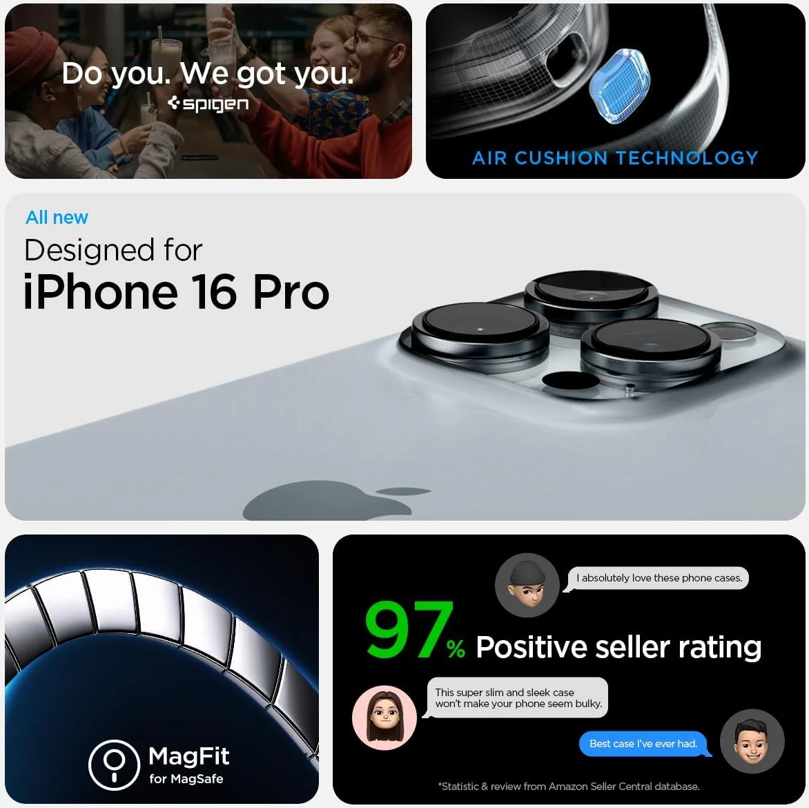 Spigen Tough Armor Apple iPhone 16 Pro Hoesje MagSafe Back Cover Metal Slate afbeelding 2