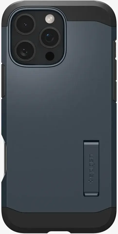 Spigen Tough Armor Apple iPhone 16 Pro Hoesje MagSafe Back Cover Metal Slate afbeelding 8