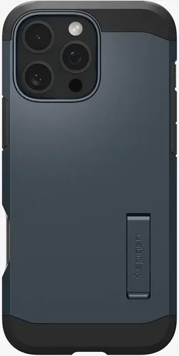 Spigen Tough Armor Apple iPhone 16 Pro Hoesje MagSafe Back Cover Metal Slate afbeelding 8