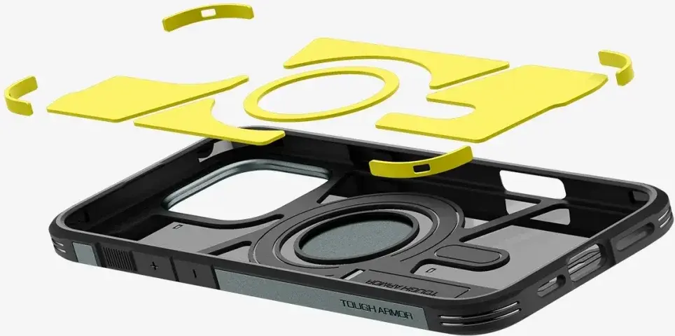 Spigen Tough Armor Apple iPhone 16 Pro Hoesje MagSafe Back Cover Groen afbeelding 8