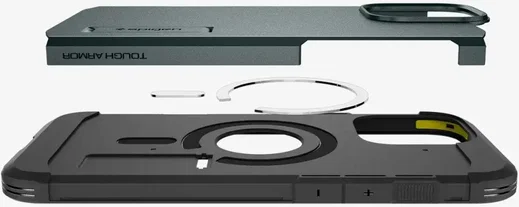 Spigen Tough Armor Apple iPhone 16 Pro Hoesje MagSafe Back Cover Groen afbeelding 9