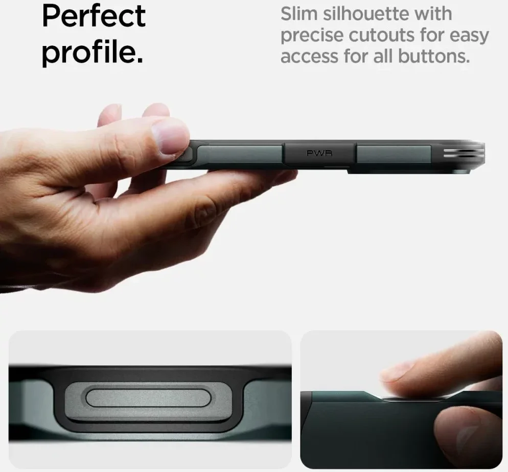 Spigen Tough Armor Apple iPhone 16 Pro Hoesje MagSafe Back Cover Groen afbeelding 6