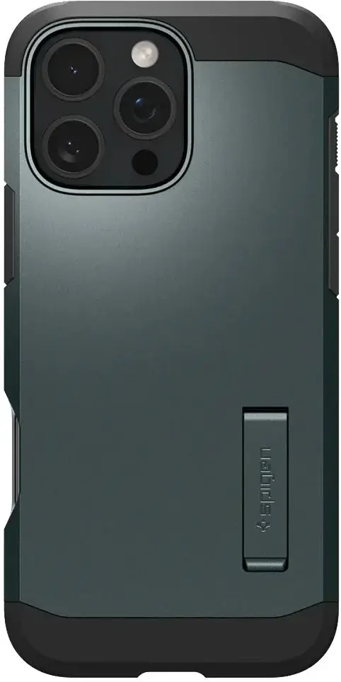 Spigen Tough Armor Apple iPhone 16 Pro Hoesje MagSafe Back Cover Groen afbeelding 2