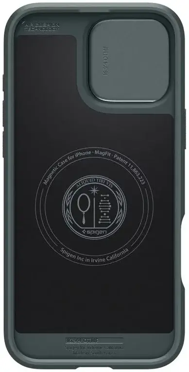 Spigen Optik Armor MagSafe Apple iPhone 16 Pro Hoesje Camera Slider Groen afbeelding 10