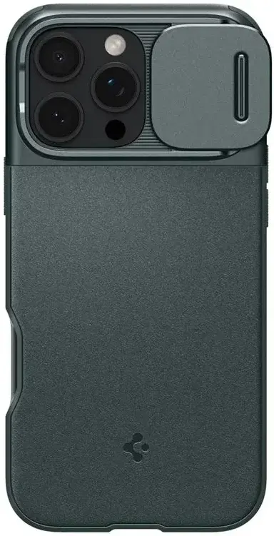 Spigen Optik Armor MagSafe Apple iPhone 16 Pro Hoesje Camera Slider Groen afbeelding 9