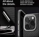 Spigen Enzo Aramid Apple iPhone 16 Pro Hoesje MagSafe Aramide Zwart Zilver afbeelding 4