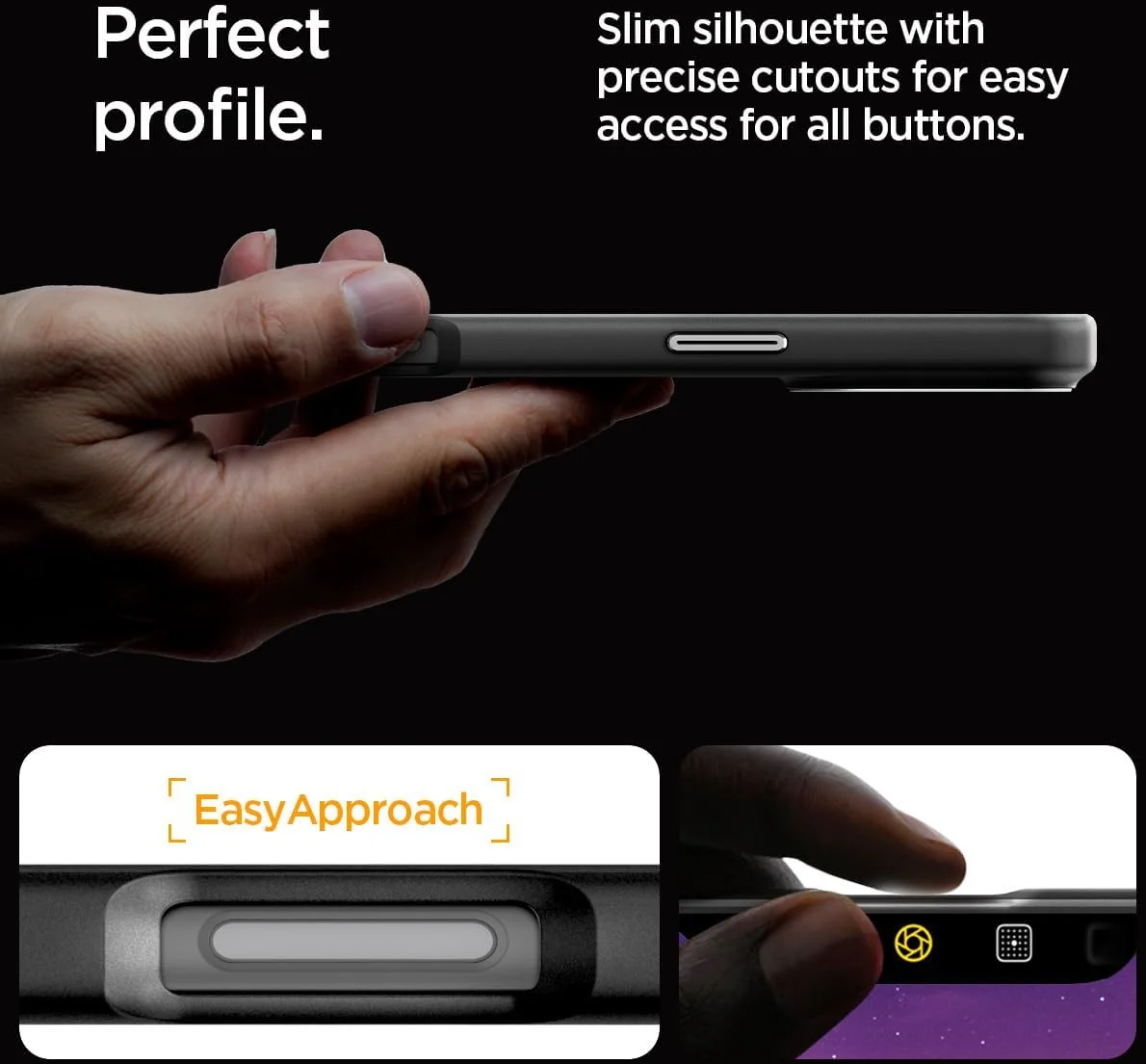 Spigen Enzo Aramid Apple iPhone 16 Pro Hoesje MagSafe Aramide Zwart Zilver afbeelding 6