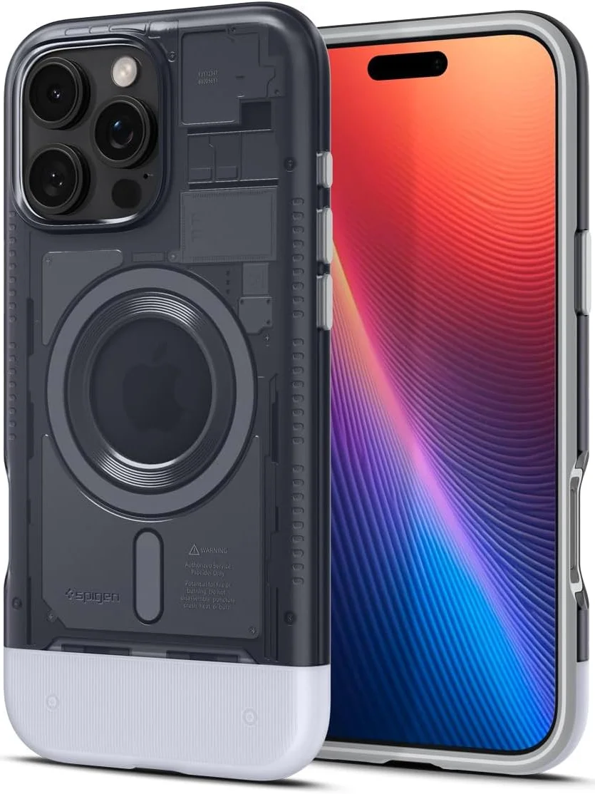 Spigen Classic C1 MagFit Apple iPhone 16 Pro Hoesje MagSafe Graphite afbeelding 1