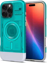 Spigen Classic C1 MagFit Apple iPhone 16 Pro Hoesje MagSafe Blauw afbeelding