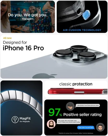 Spigen Classic C1 MagFit Apple iPhone 16 Pro Hoesje MagSafe Rood afbeelding 2