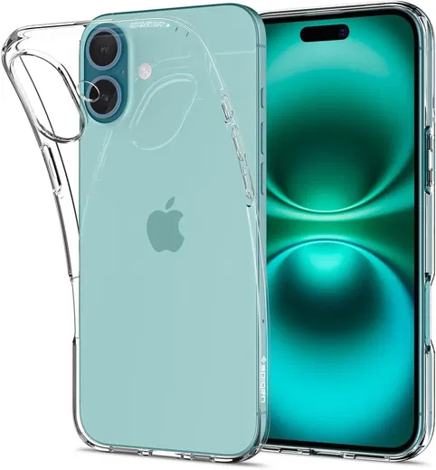 Spigen Liquid Crystal Apple iPhone 16 Hoesje Back Cover Transparant afbeelding 1