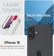 Spigen Liquid Crystal Apple iPhone 16 Hoesje Back Cover Transparant afbeelding 4